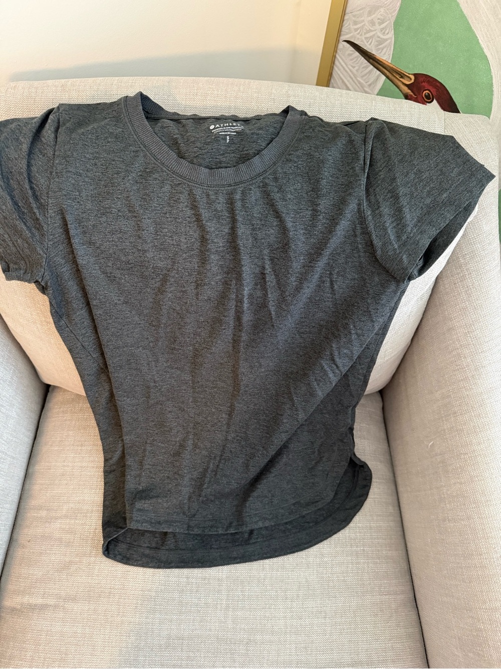 Athleta Crewneck Tee - Charcoal
